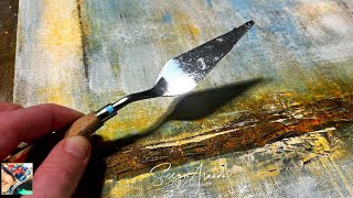 Step by Step How to Paint an abstract MINIMALIST decay like a Pro The Technique Revealed DIY [upl. by Ahsieken]