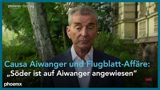 Michel Friedman zur Causa Aiwanger und der FlugblattAffäre [upl. by Oretna]