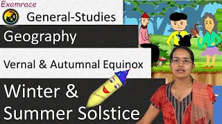 🌎 Winter and Summer Solstice Vernal and Autumnal Equinox Geography Basics [upl. by Anileme]