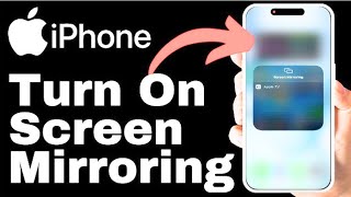 How To Turn On Screen Mirroring On iPhone iOS 18 [upl. by Kreindler]