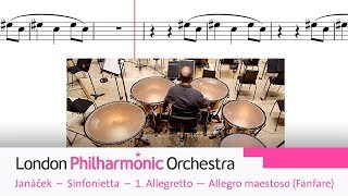 Timpani Moments – Janáček Sinfonietta – 1 Allegretto — Allegro maestoso Fanfare [upl. by Frasier235]