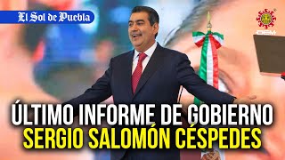 “El puente está construido” Sergio Salomón rende su último informe como gobernador de Puebla [upl. by Anyahc]