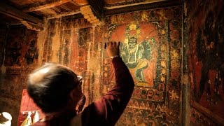 Rare Look into a 12thCentury Tibetan Buddhist Cave Temple  Guru Lakhang  Ladakh India [upl. by Selfridge]