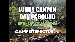 Lundy Canyon Campground  Inyo National Forest CA [upl. by Rakabuba]