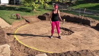 How to Make a Large Diameter Circle for Landscape Firepit Patio Series [upl. by Oiragelo987]