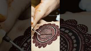 back hand red henna designs gol tikki flower hennatattoo subscribeformore [upl. by Theran198]