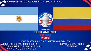 🔴Live🔴ARGENTINA VS COLOMBIA COPA AMERICA 2024 FINAL MATCH🔴Live🔴LIVE SCORES amp FULL COMMENTARY [upl. by Sabec]