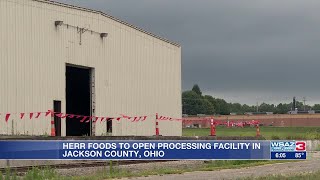 Herr Foods to open processing facility in Jackson Ohio [upl. by Laerol661]