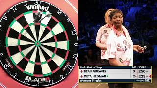 WDF World Cup 2023  Womens Singles Final  Beau Greaves vs Deta Hedman [upl. by Frendel]