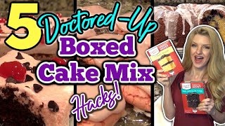 5 MindBlowing BOX CAKE MIX RECIPES you MUST TRY  DoctoredUp Box Cake Mix Recipes Ep 6 [upl. by Domeniga]