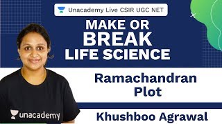 Make or Break  Ramachandran Plot  Unacademt Lice CSIR UGC NET  Khushboo Agrawal [upl. by Yecal]