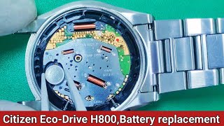 How to change battery citizen ecodrive h800 [upl. by Pyotr]