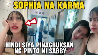 HINDI PINAGBUKSAN NG PINTO SI SOPHIA NI SABBY KARMA NA BA YAN NI SOPHIAsabbyandsophia yabby [upl. by Nerat]