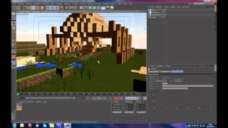 2 Setting up Scene Minecraft Animation Series Cinema 4D [upl. by Ymot]