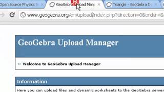 GeoGebra Java Applet embedded in Google Site using Gadgets [upl. by Aldwon644]