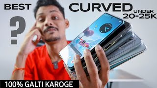 Top 5 Best Curved Display Phone under 2000025000  Best Gaming Phone Under 25000 🤩 [upl. by Nwahsirhc]