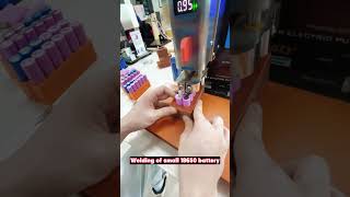 How to weld 18650 li ion cylinder battery pack lithiumbattery diy battery powerbattery [upl. by Akital]