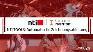 Automatische Zeichnungsableitung in Inventor mit NTI FOR INVENTOR [upl. by Annahvas]