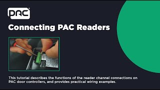 Connecting PAC Readers [upl. by Autry808]