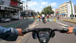 Pedaleando en CDMX Muévete en Bici Paseo Dominical 15 de Septiembre del 2024 [upl. by Jairia602]