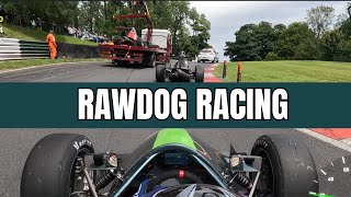 Full Race Onboard with Crash Cadwell Park MiniNürburgring F1000 Singleseater [upl. by Ennylhsa]