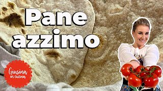 Pane azzimo AROMATIZZATO  Giusina in cucina [upl. by Corty]