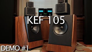 KEF 105 Vintage Speakers Demo Mcintosh MC252 CAL CL2500  quotDie Youngquot [upl. by Eimareg]