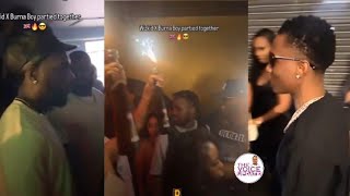 Wizkid And Burna Boy Seen Clubbing Together In London As They Shutdown London Club [upl. by Ydnas]