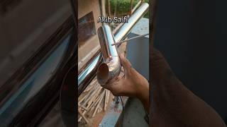 Round Pipe Joint Finishing  Stainless steel welding And finishing youtube shorts akibsaifi akib [upl. by Wolfort503]