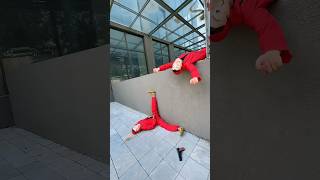 Money Heist vs Police 143 moneyheist parkour police escape shorts hctofficial [upl. by Chariot]