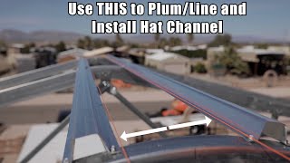 HowTo Build a VersaTube PlumbLine and Installing Hat Channel [upl. by Laehcar]