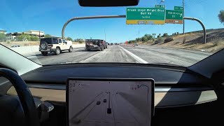 Tesla FSD 1236 takes me to north Scottsdale [upl. by Nolita]