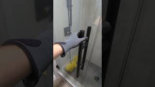 Custom Pivot Shower Door Installation [upl. by Ahsenac]