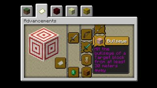 minecraft bullseye advancement tutorial [upl. by Tamberg]