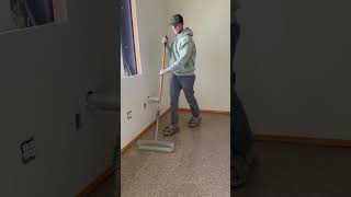 Installing a professional epoxy floor construction epoxy epoxycoating diy epoxydiy [upl. by Orella545]