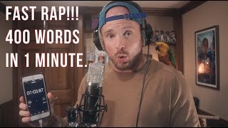 FAST RAP  400 words in 1 minute [upl. by Nahallac]