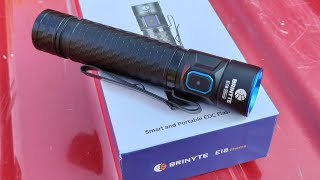 Brinyte E18 Pheme 1200 lumen rechargeable flashlight [upl. by Eldwin]