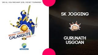 Sk Jogging Vs Gurunath Usgoan  Rising Crickters Calangute 2022 [upl. by Huppert193]