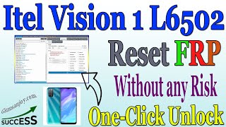 Itel Vision 1 L6502 Reset FRP UNLOCK Android 10 OneCLICK BY DFT Pro Gsmsanjoy [upl. by Alisun979]