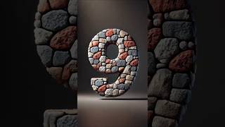 short Epic 10Second Countdown with 3D Stone Numbers ⏳💥 youtubecreatorcommunity [upl. by Haiasi334]