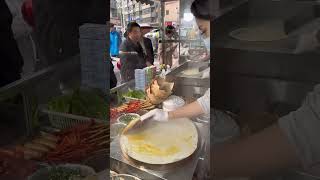 Multigrain pancakes streetfood delicious satisfyingvideo [upl. by Aicia145]