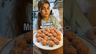 EID special Spaghetti Meatballs recipe😍🤤 eidrecipe recipe spaghettimeatballs shorts [upl. by Eidolem578]