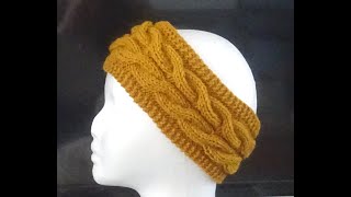 Knitting Cable Headband [upl. by Sena836]