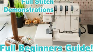 Overlockers For Beginners  Stitch Demonstrations amp Full Guide  Ryan Rix [upl. by Willabella]