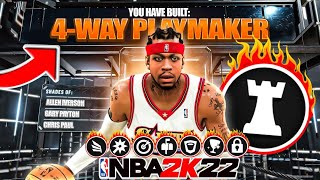 HOF SHOOTING NEW BEST 2WAY PLAYMAKER BUILD NBA 2K22 🦍 BEST ALLEN IVERSON BUILD NBA2K22 [upl. by Aihtak744]