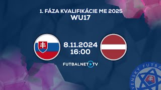 Kvalifikácia na ME WU17 Slovensko  Lotyšsko zostrih [upl. by True]