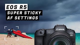 Canon EOS R5 Best Menu Settings for Stickiest AF Tracking [upl. by Yroggerg]