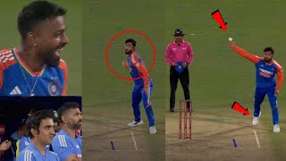 Everyone Laughing When Riyan Parag Starts Malinga Style Ball and Umpire give NO Ball in IND vs BAN [upl. by Ladnyc]