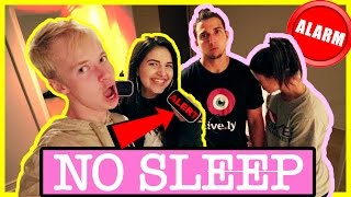 ALARM CLOCK PRANK up all night  COUPLE VS COUPLE  Sam Golbach [upl. by Farhsa]