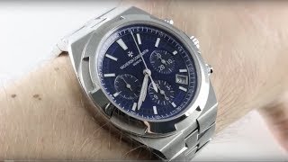 Vacheron Constantin Overseas Chronograph BLUE 5500V110AB148 Luxury Watch Reviews [upl. by Aillicsirp40]